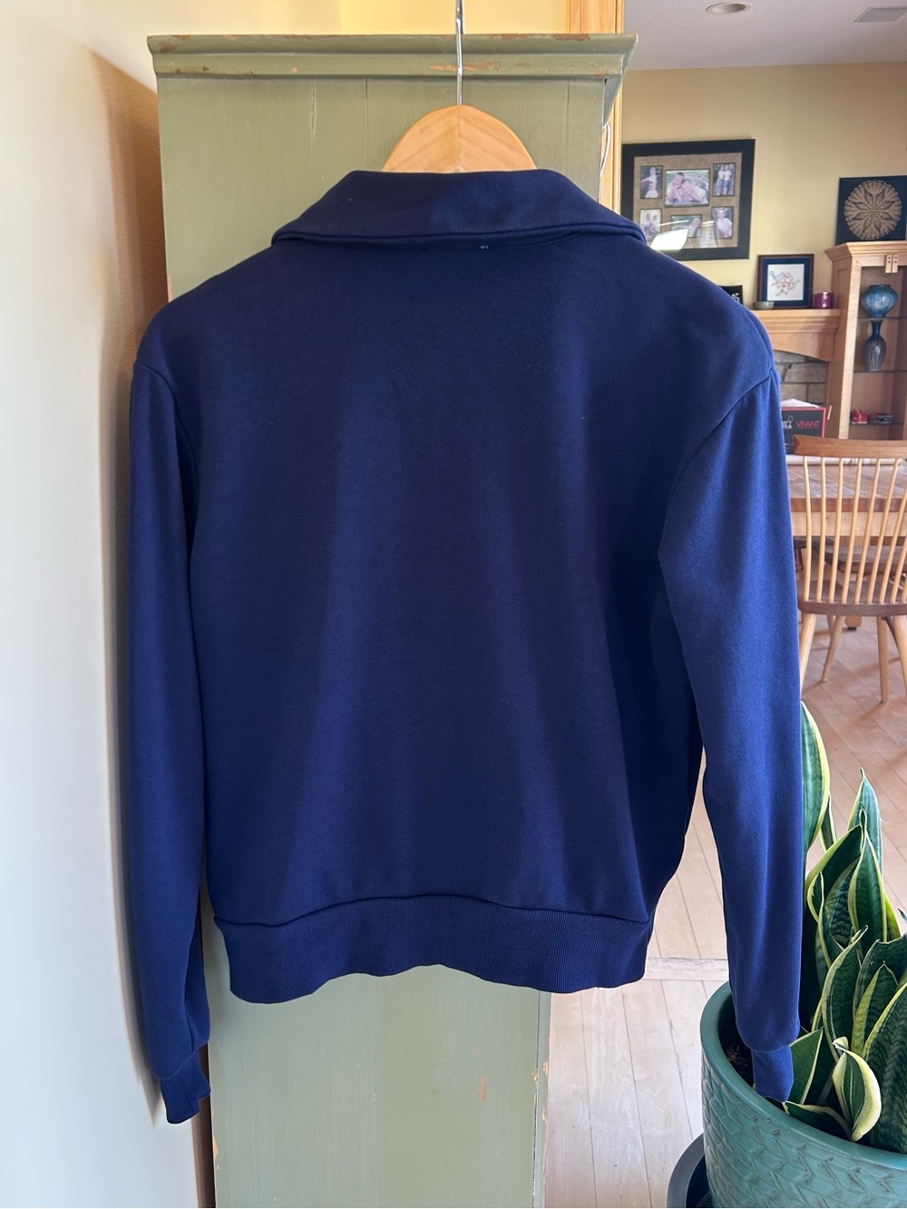 Evereve Women’s Navy/White Chelsea Half Zip Pullover Sweatshirt Size XS - Picture 5 of 14